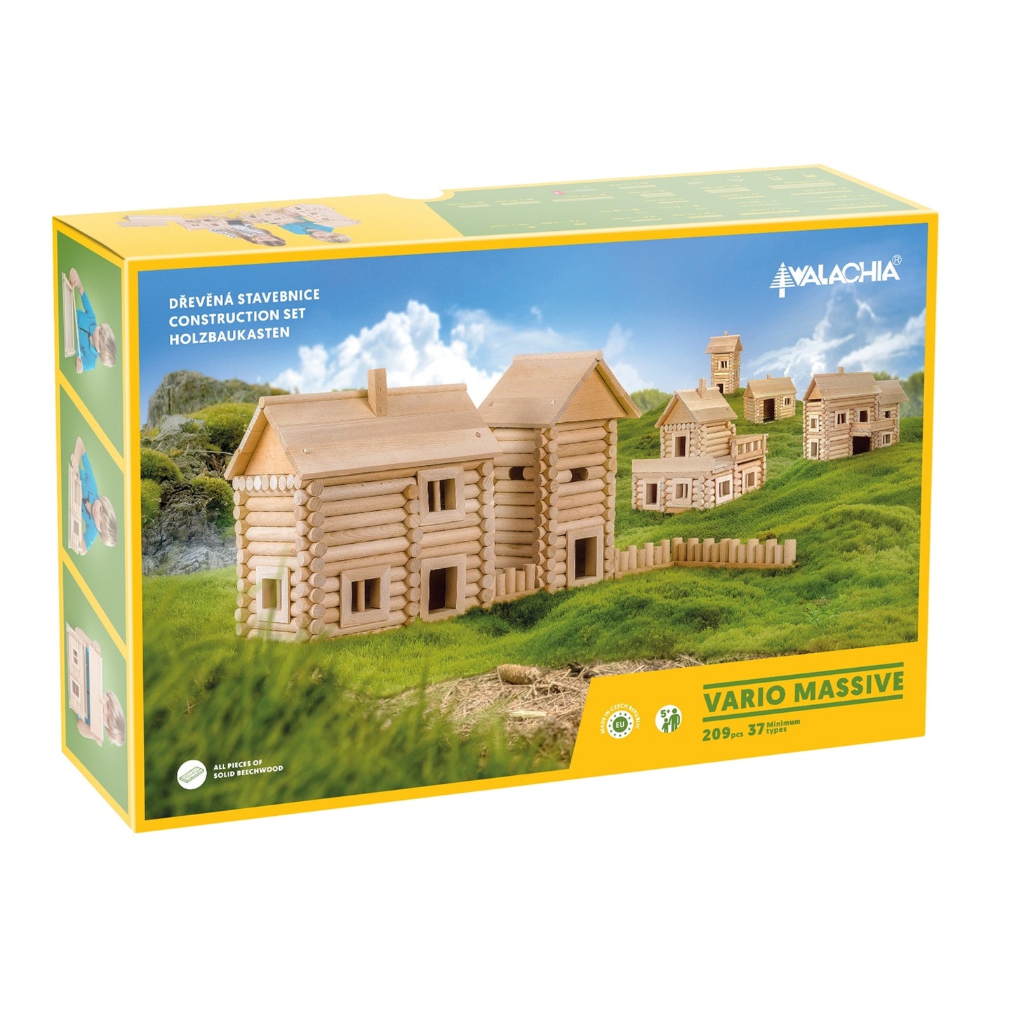 Bouwpakket Vario Massive – Houten constructiespel dat activering en creativiteit stimuleert voor senioren.