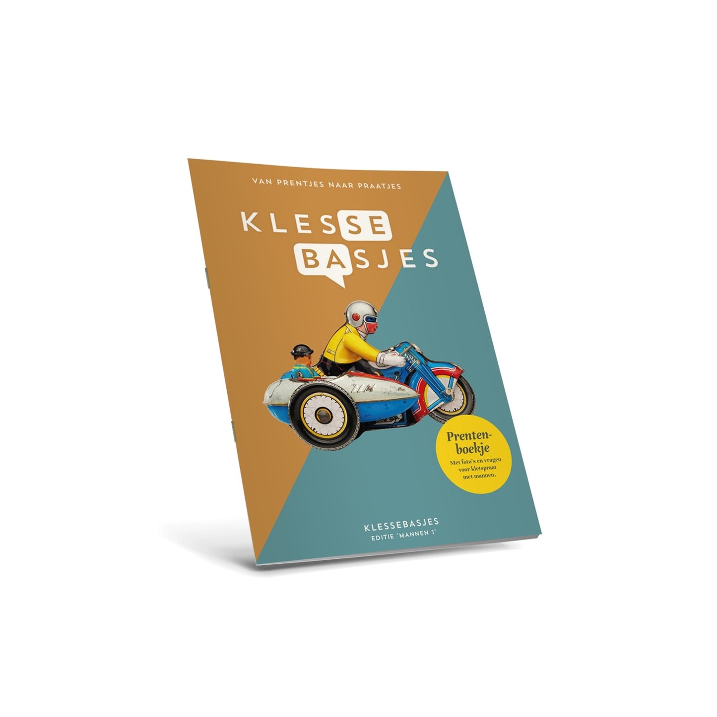 Klessebasjes Prentenboek Mannen – Inspirerend prentenboek voor oudere mannen met dementie, stimuleert herinneringen.