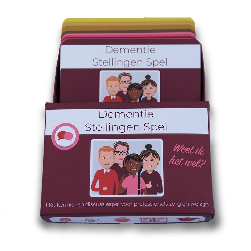 Het Dementie Stellingen Spel – Interactief leerspel dat stellingen combineert voor kennis en activering bij senioren.